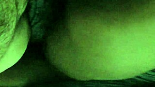 Ebony rides big cock.