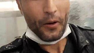 girlfriend sucks in shop bathroom 😏