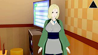 Tsunade from Naruto Receives Fast Handjob Before Uncensored Sex in Koikatsu