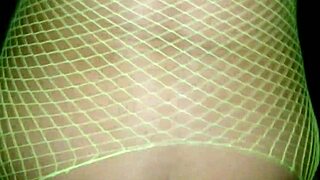 Thick Latina Babe In Fishnets Fucked From The Back, Homemade Style