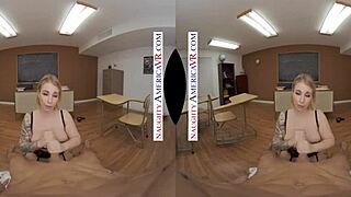 Naughty America Busty Professor Ivy Lebelle Demonstrates Sex Education