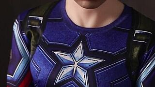 captain america sex doll with fake tits for sale