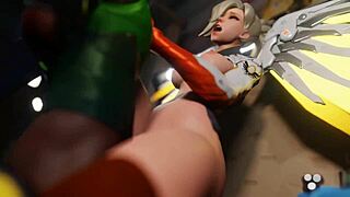 overwatch busty mercy animation scenes
