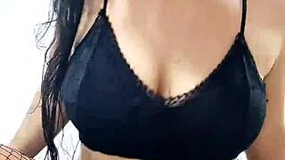 Horny latina seducing you to orgasm in passionate encounter