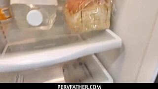 ember snow, my asian stepdaughter, gets her pussy slammed in the kitchen daily