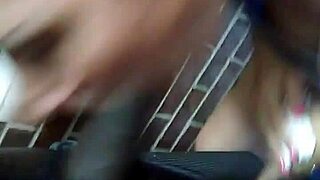 White girl deepthroats BBC 😍