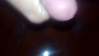 Enjoying a relaxing self-pleasure session at home