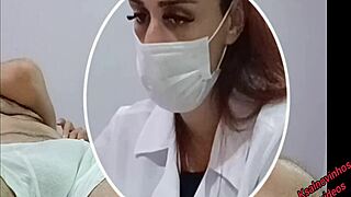 nurse and aesthetician watch patient's erection grow