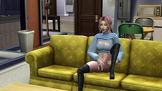 Nerdy virgin girl has to fuck for a job. 😏