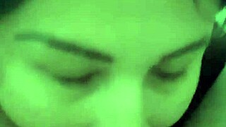 Wife helps me with a facial treatment in the USA