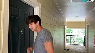 Athletic bottom barebacked by muscled mate until cum