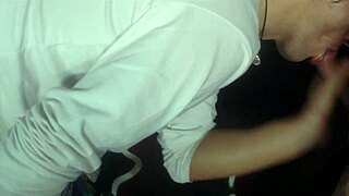 deepthroat skills with explosive cumshot action