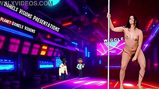 Sexy Strip Dancing With Natural Tits And Ripped Clothes