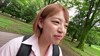 Teen 18+ jk gets her first creampie in hotel with older boyfriend