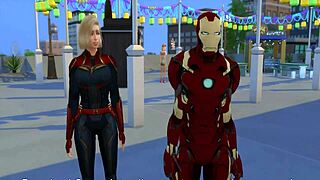 captain marvel parody hentai where she gets fucked by iron man