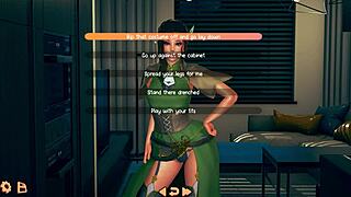 Violet plays trick or treat in a fun game