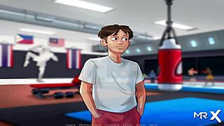 summertime saga young babe cums in anime game