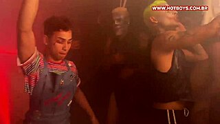 Teen participates in orgy fantasy with doggystyle and big cocks