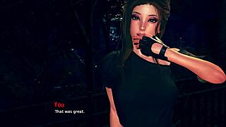 Violet plays trick or treat in a fun game