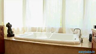 blonde playboy babe sucks big cock eagerly