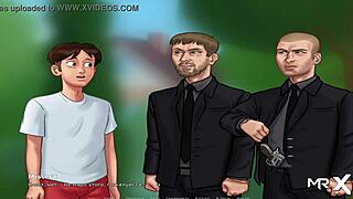 summertime saga young babe cums in anime game