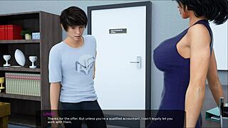 Milfy teacher deepthroats and swallows cum 😍