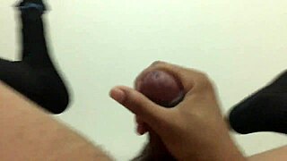 straight guy jerks off for his gay friend, solo masturbation session