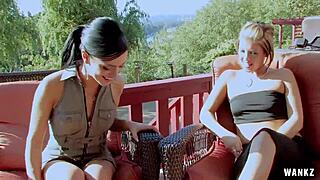 Alyssa, are you fucking Brooke with that strapon?