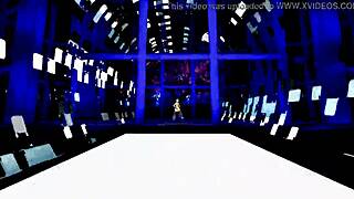 Half-naked girl dancing in anime hentai style 😊