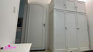 Latina prostitute sits with full ass in sheer red panties 😏