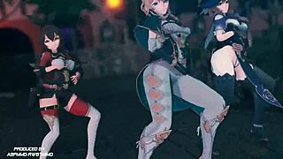 Red flavor bikini dance with Amber and Lisa?