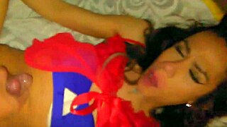 intimate encounter with a skinny trans woman