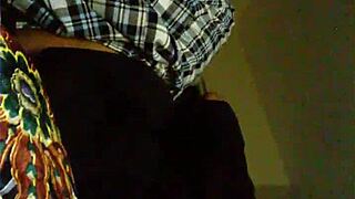 The escort teases with her ass in this private session