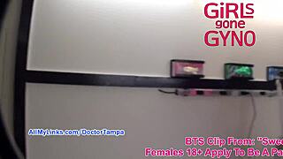 Behind The Scenes: Sarah Vixen And Latina Teen 18+ In Gyno Exam At Hospital