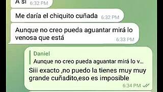 Did you see how my carnal's wife got all horny on web chat?