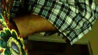 The escort teases with her ass in this private session