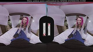 dino crisis cosplay vr starring anna bell peaks getting her juicy pussy penetrated hardcore