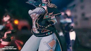 Red flavor bikini dance with Amber and Lisa?