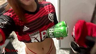 Novinha Flamenguista Rolling Hips While Getting Pounded in Amateur Action