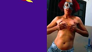 Senhora Pimenta starts smoking a cigar, undresses seductively, and ends with two cocks in her mouth for a wild blowjob session.