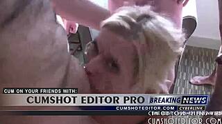 Horny Wife Goes Balls Deep in Throat Action! Can She Handle the Group?