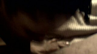 wife is giving a sloppy blowjob to her husband