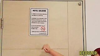 modeling for my friend and we got heated in the hotel room amateurs!