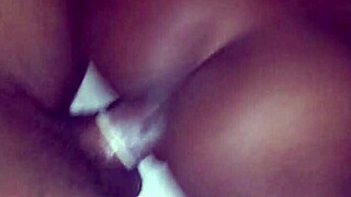 petite ebony teen rides big black cock hard