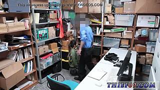 ed powers catches a habitual thief and gives her anal punishment