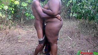 Hardcore banging in the bush with ebony pussy group