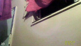 Sexy Lady Using Bathroom