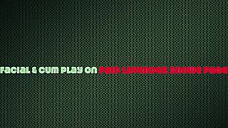 Prachtig model in grijze jurk geeft deepthroat op haar buik enorme kleverige cum facial 😍