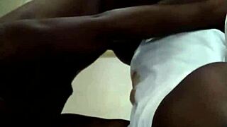 Chocolate Ebony Gets Intense Backshots!