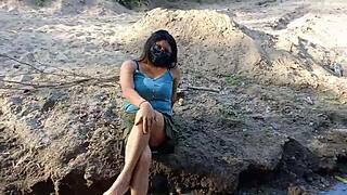 Found a slut in the countryside, led to river sex in cabin?